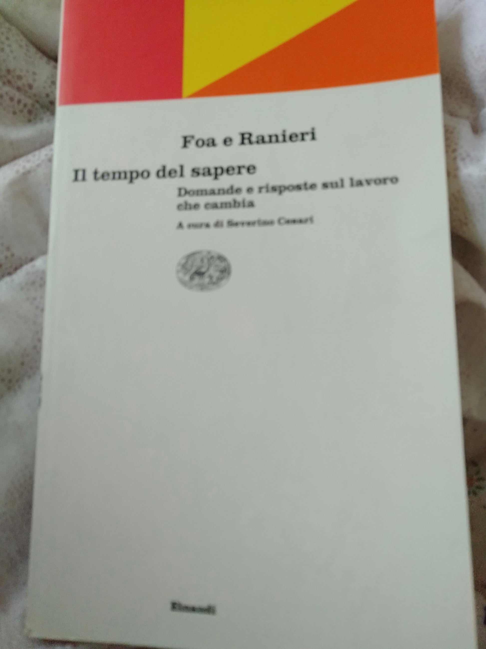 Il tempo del sapere domande e risposte sul lavoro che cambia - copertina