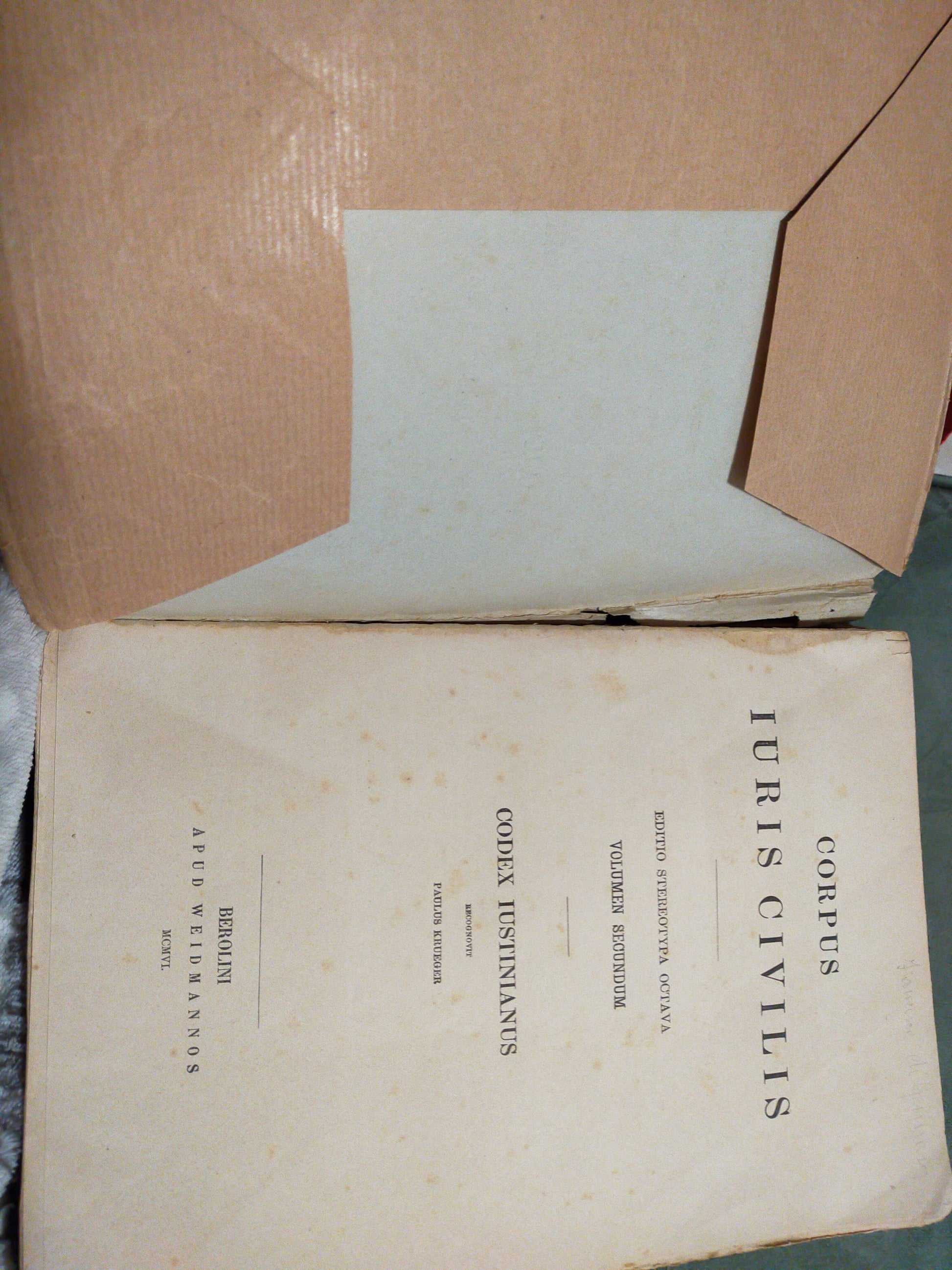 Corpus iuris civilis - copertina