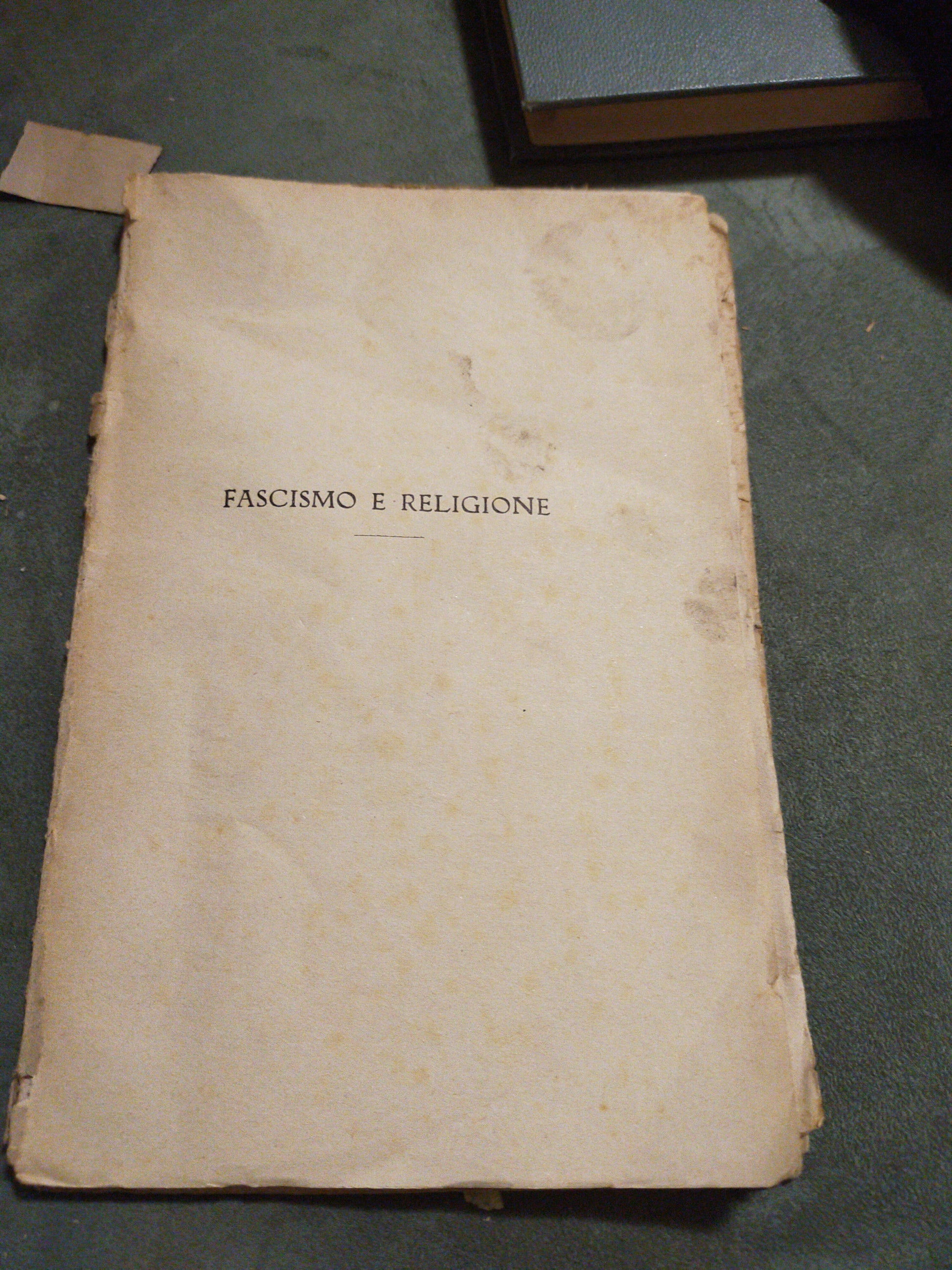 Fascismo e religione - copertina