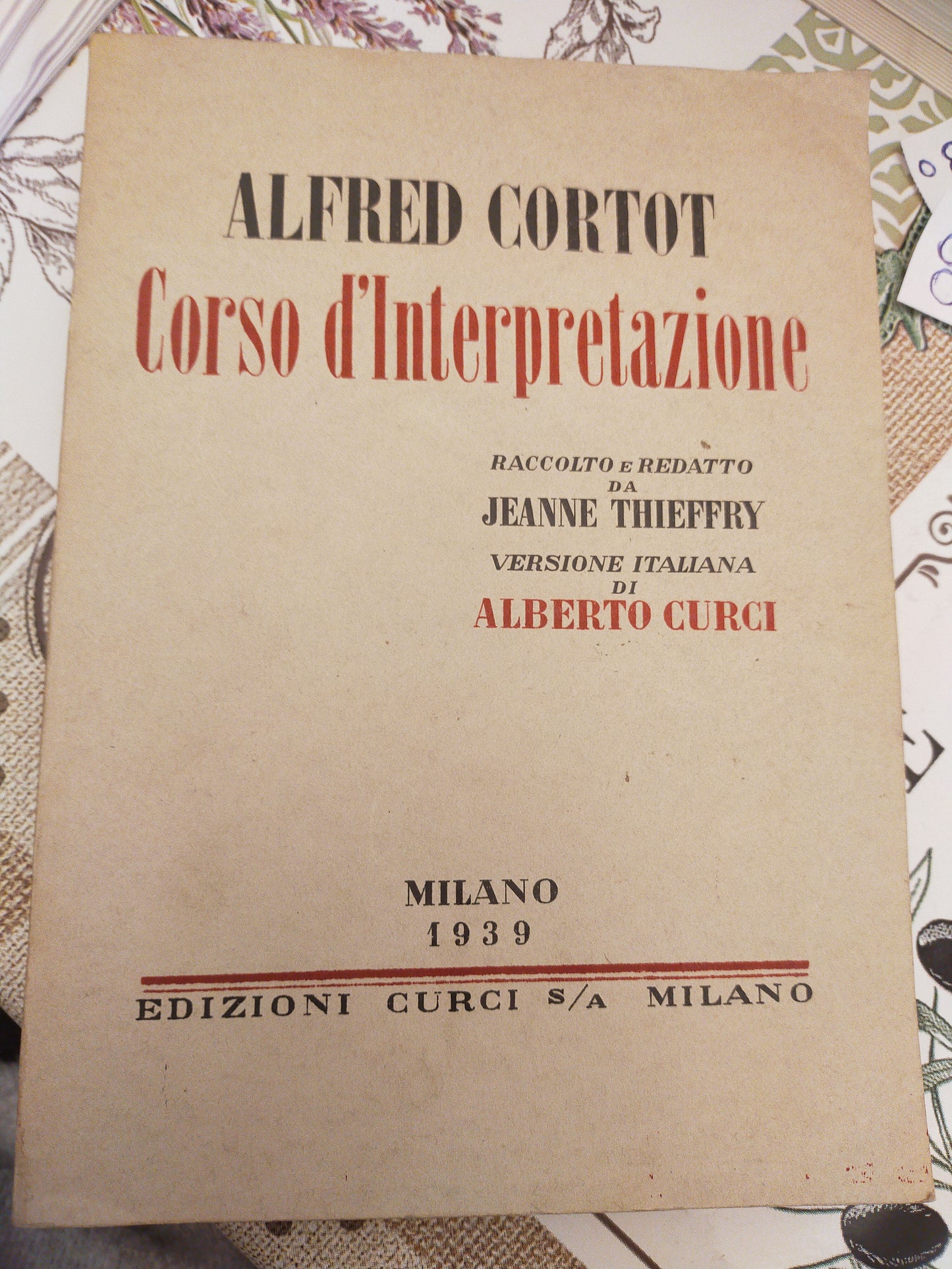Corso d interpretazione - copertina