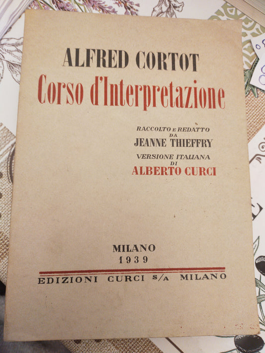 Corso d interpretazione - copertina