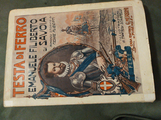 Testa di ferro Emanuele Filiberto di Savoia romanzo storico - copertina