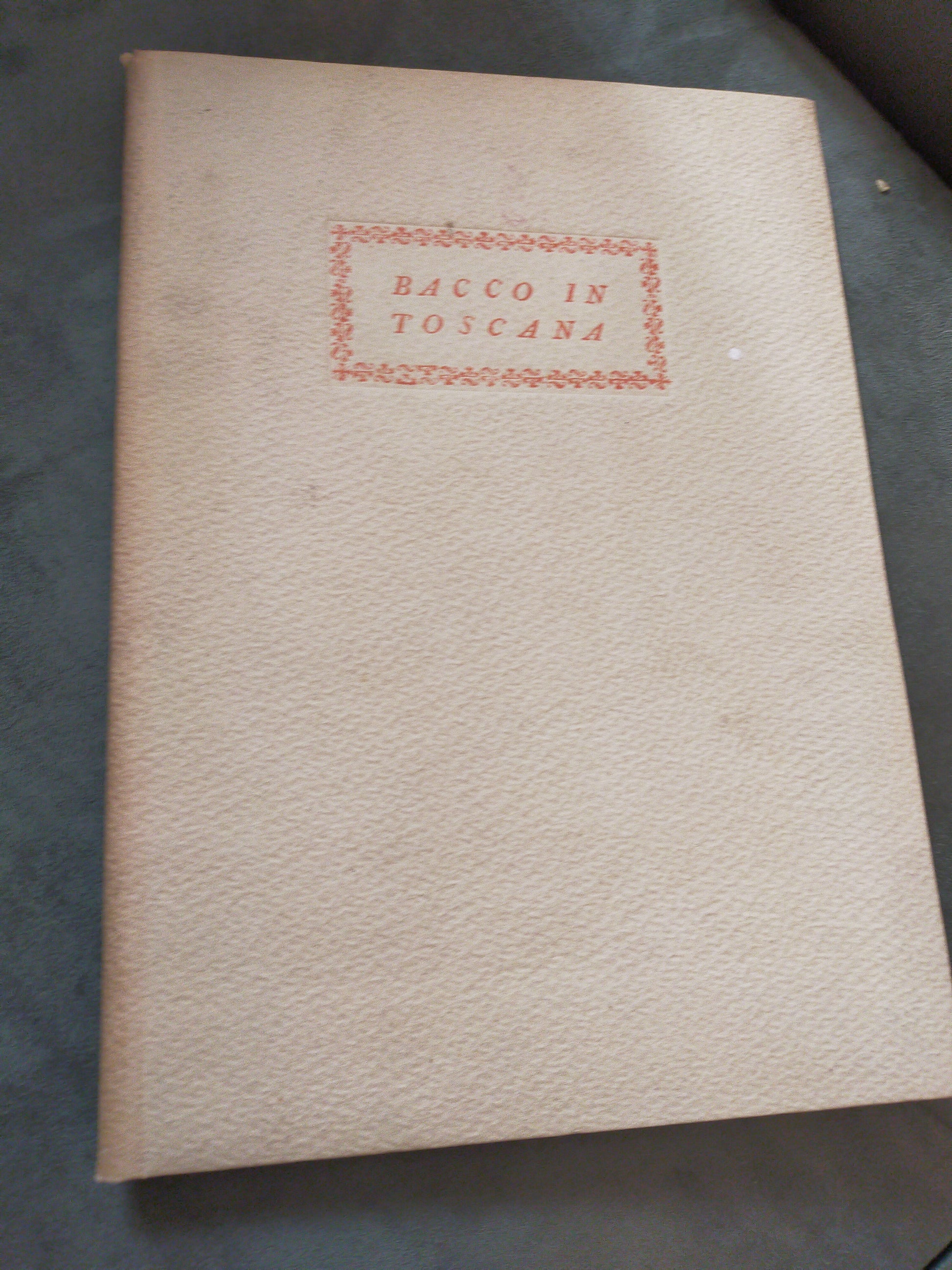 Bacco in Toscana - copertina