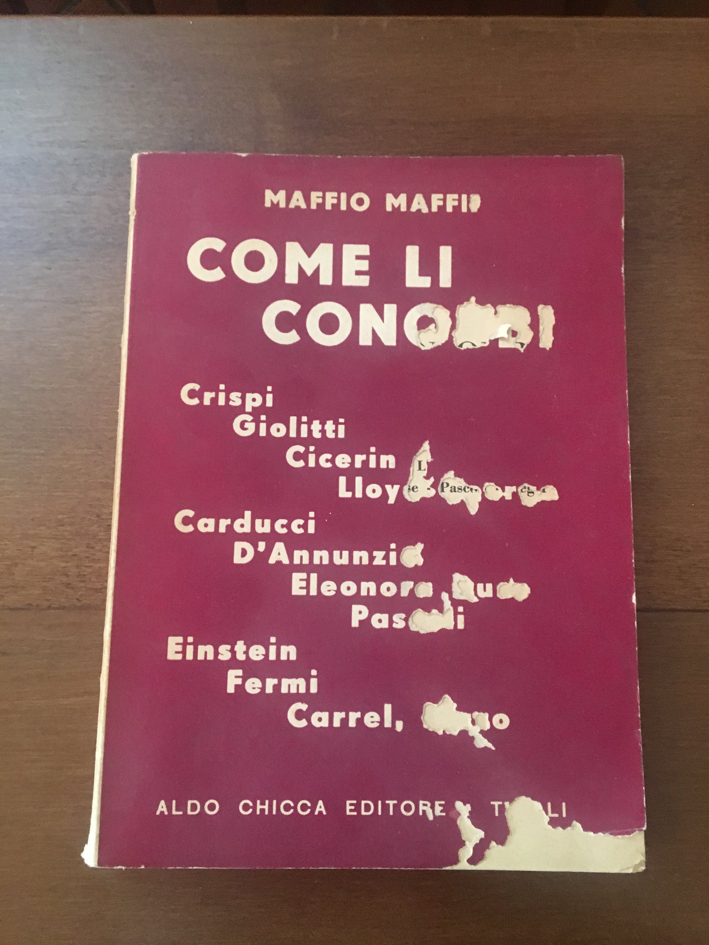 Come li conobbi - copertina