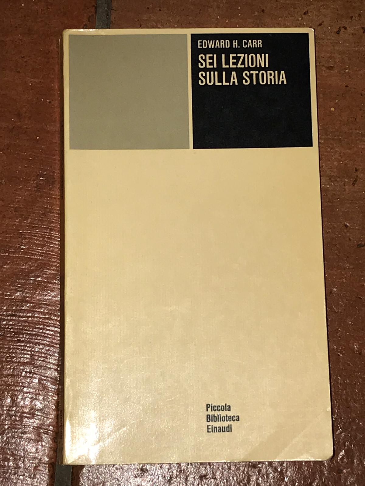 Sei lezioni sulla storia - copertina