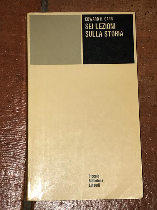 Sei lezioni sulla storia - copertina