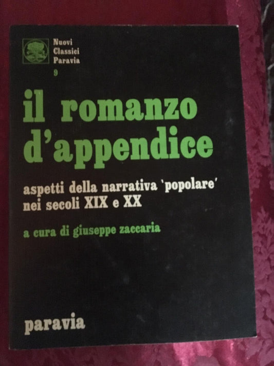 Il romanzo d'appendice - copertina