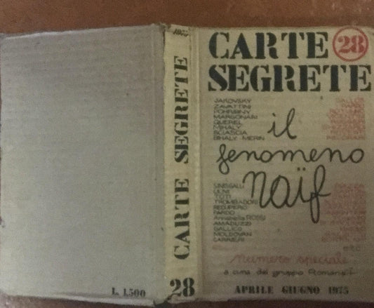 Il fenomeno naif. Carte segrete 28 - copertina