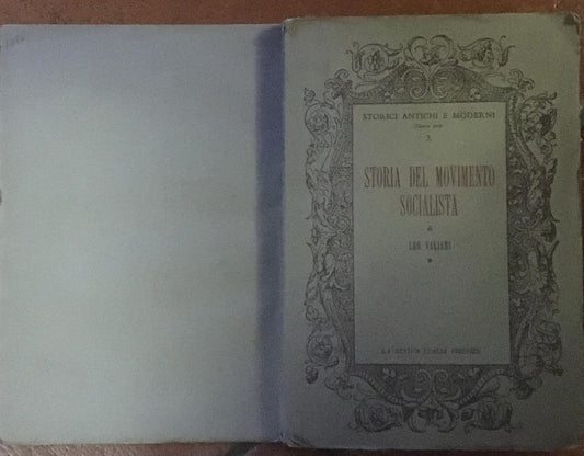 Storia del movimento socialista - copertina