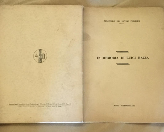 In memoria di Luca Razza - copertina