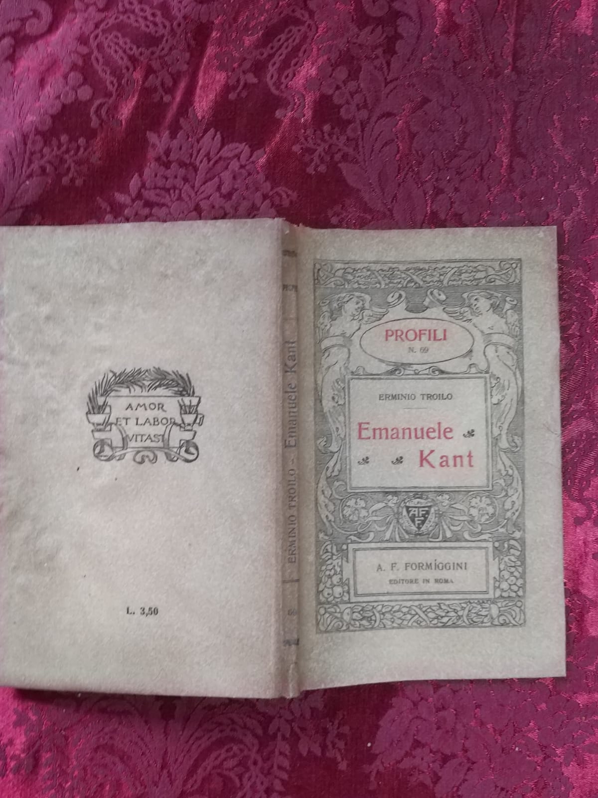 Emanuele Kant - copertina