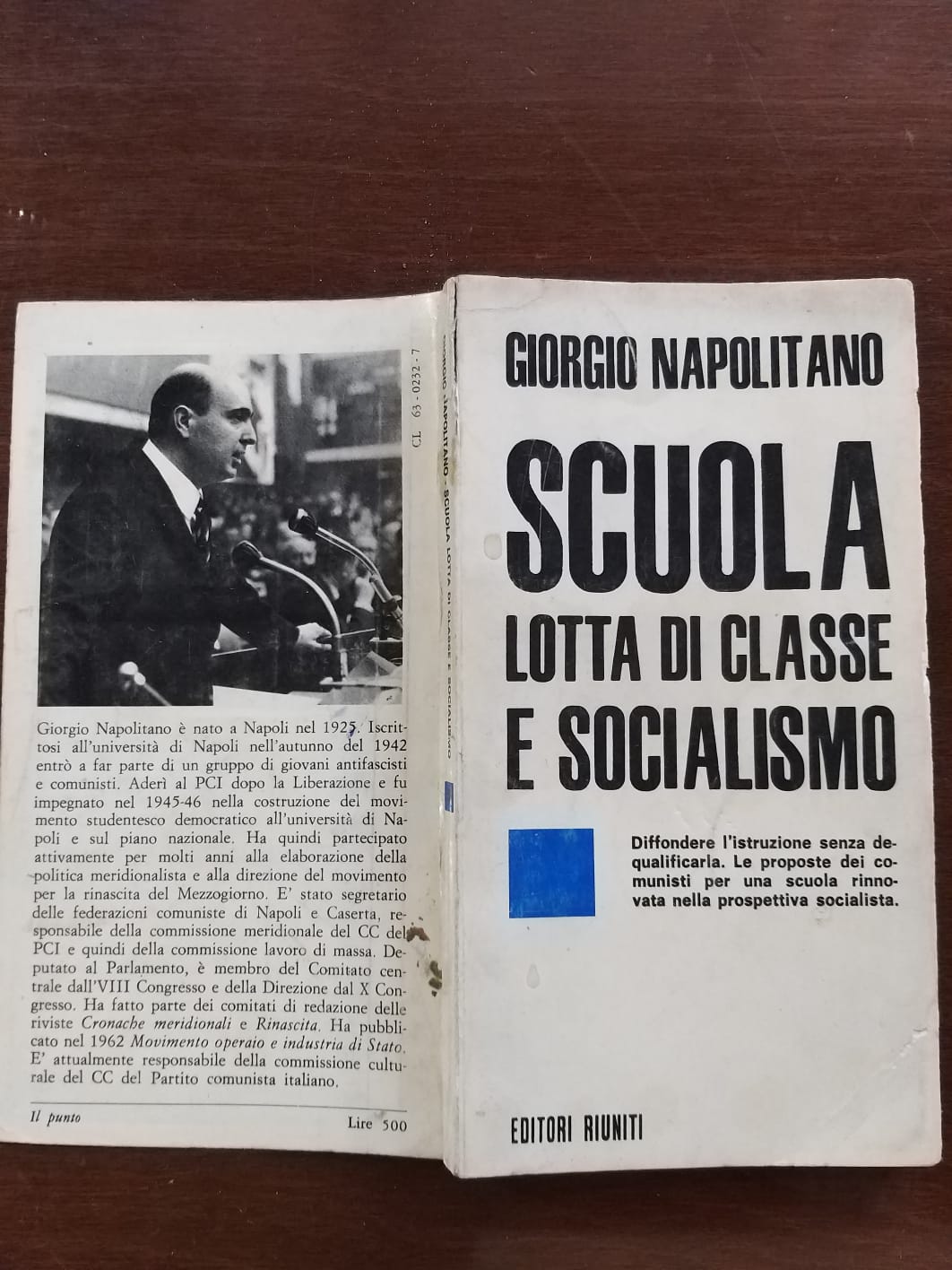 Scuola lotta  di classe e socialismo - copertina