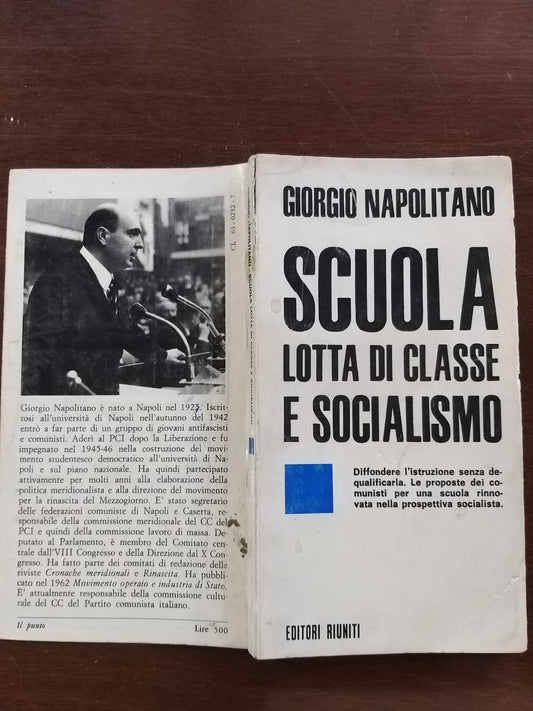 Scuola lotta  di classe e socialismo - copertina