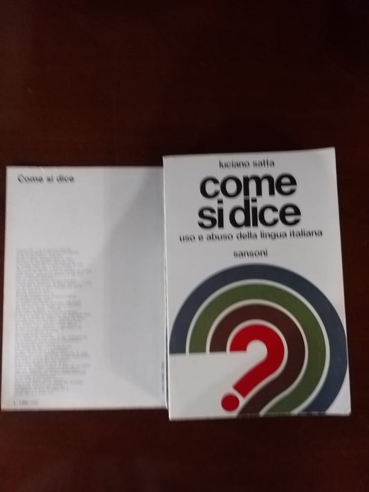Come si dice - copertina