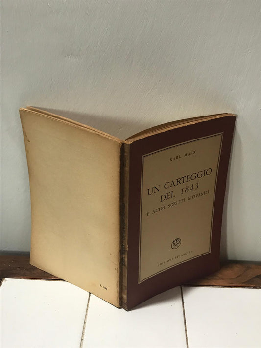 Un carteggio del 1843 - copertina