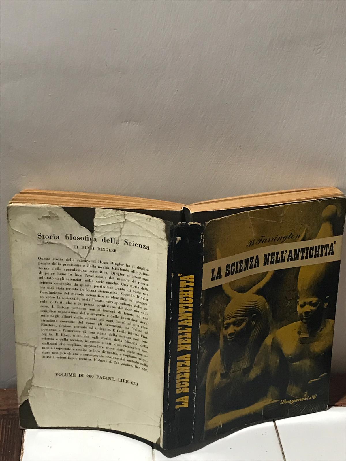 Scienza nell'antichita' - copertina