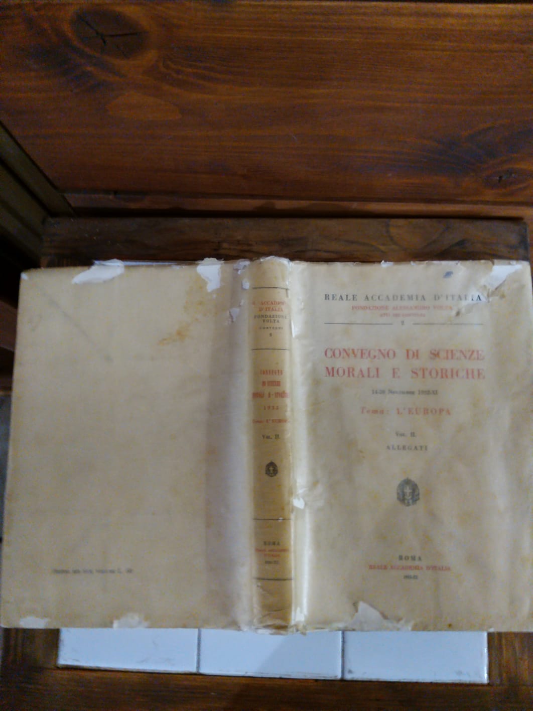 Convegno di scienze morali e storiche - copertina
