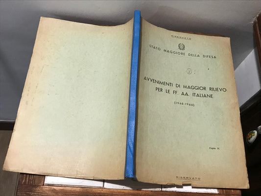 Avvenimenti di maggior rilievo per le ff. aa. italiane - copertina