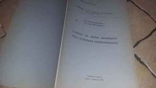 L'impiego dei sistemi informativi nell'economia contemporanea 25 sessione - copertina