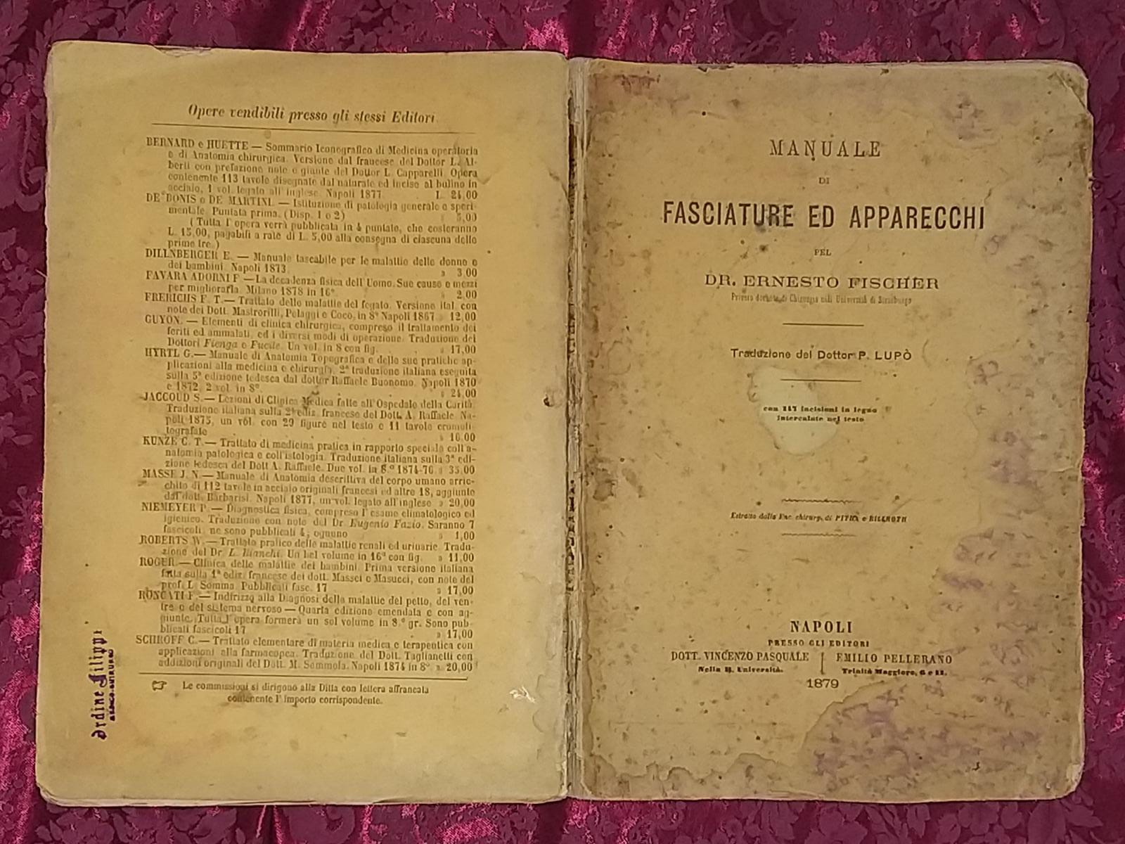 Manuale di medicature ed apparecchi - copertina