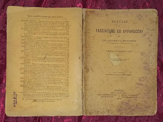 Manuale di medicature ed apparecchi - copertina