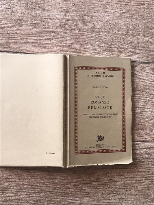 Stile, romanzo, religione. Aspetti della narrativa francese del Primo Novecento - copertina
