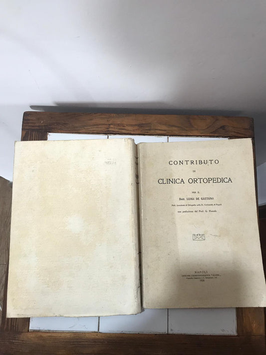 Contributo di clinica ortopedica - copertina