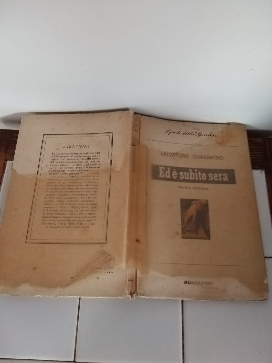 Ed è subito sera - copertina