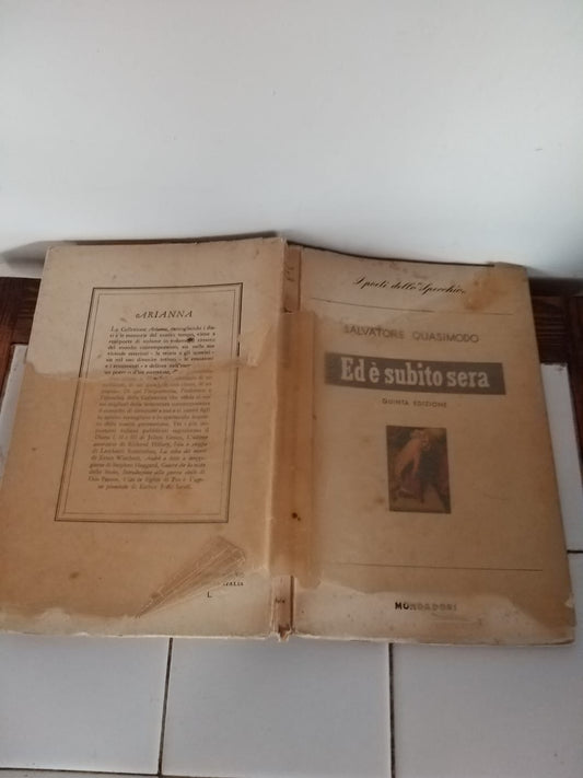Ed è subito sera - copertina