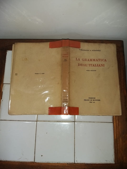 La grammatica degl'italiani . Terza edizione - copertina