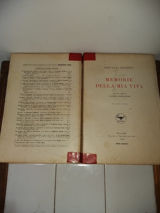 Memorie della mia vita - copertina