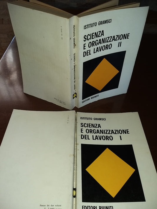 Scienza e organizzazione del lavoro I e II - copertina