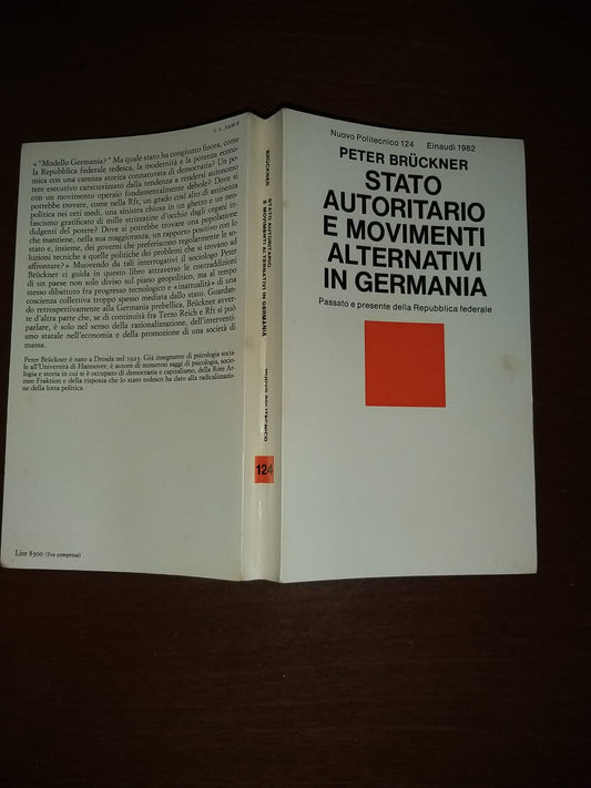 Stato autoritario e movimenti alternativi in Germania - copertina