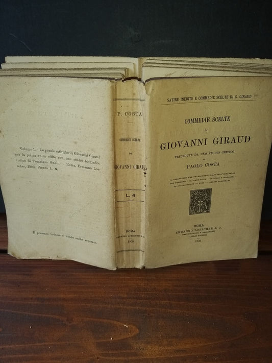 Commedie scelte di Giovanni Giraud - copertina