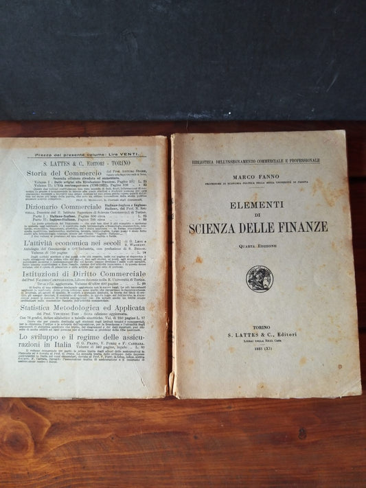 Elementi di scienza delle finanze - copertina