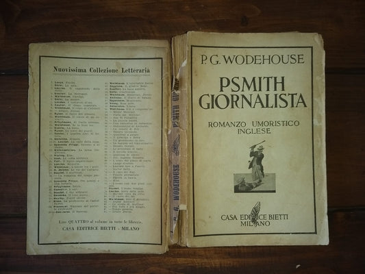 Psmith Giornalista Romanzo umoristico inglese - copertina
