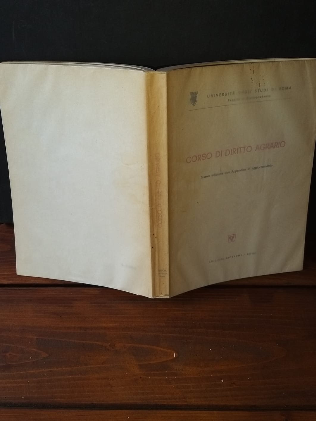 Corso di diritto agrario - copertina