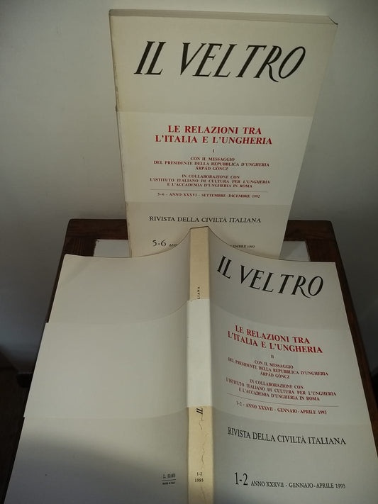 Il veltro Le relazioni tra l'Italia e L'Ungheria - copertina