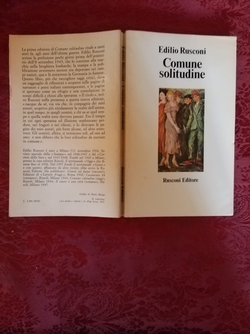 Comune solitudine - copertina