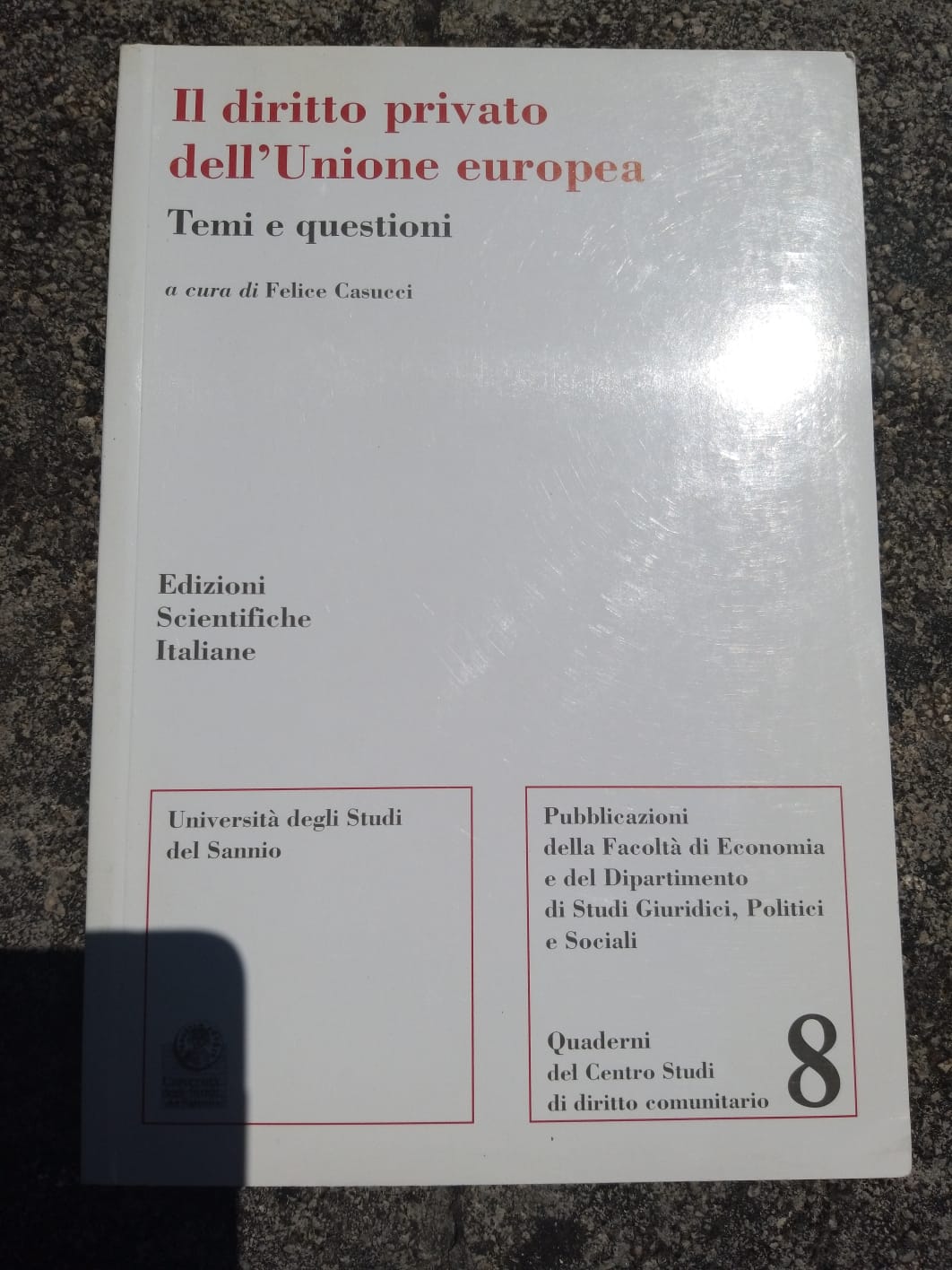 Diritto privato dell'Unione europea - copertina