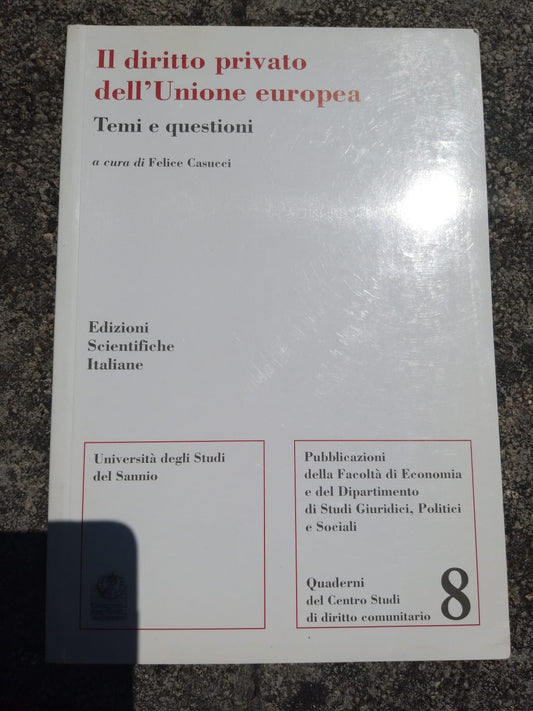 Diritto privato dell'Unione europea - copertina