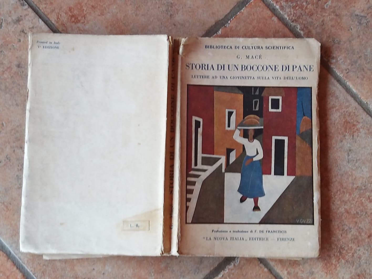 Storia di un boccone di pane .Lettera ad una giovinetta sulla vita dell'uomo. - copertina