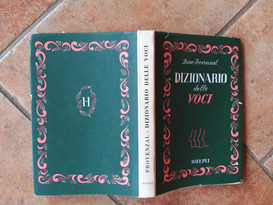 Dizionario delle voci - copertina