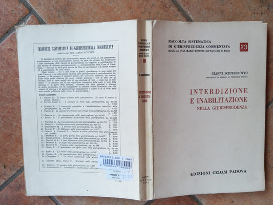 Interdizione e inabilitazione nella giurisprudenza - copertina