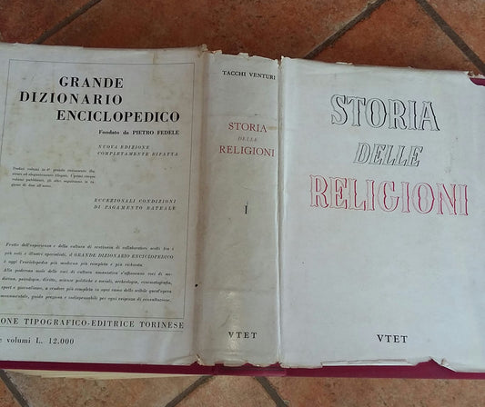 Storia delle religioni  Volume primo - copertina