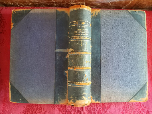 Dizionario di citazioni latine e italiane - copertina