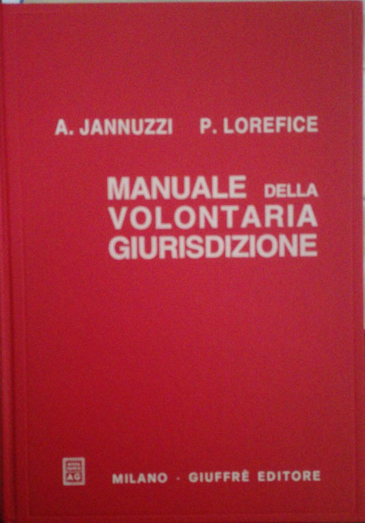 Manuale della volontaria giurisdizione - copertina