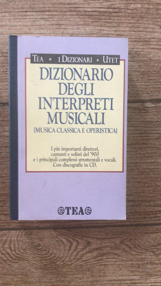 Dizionario degli interpreti musicali - copertina