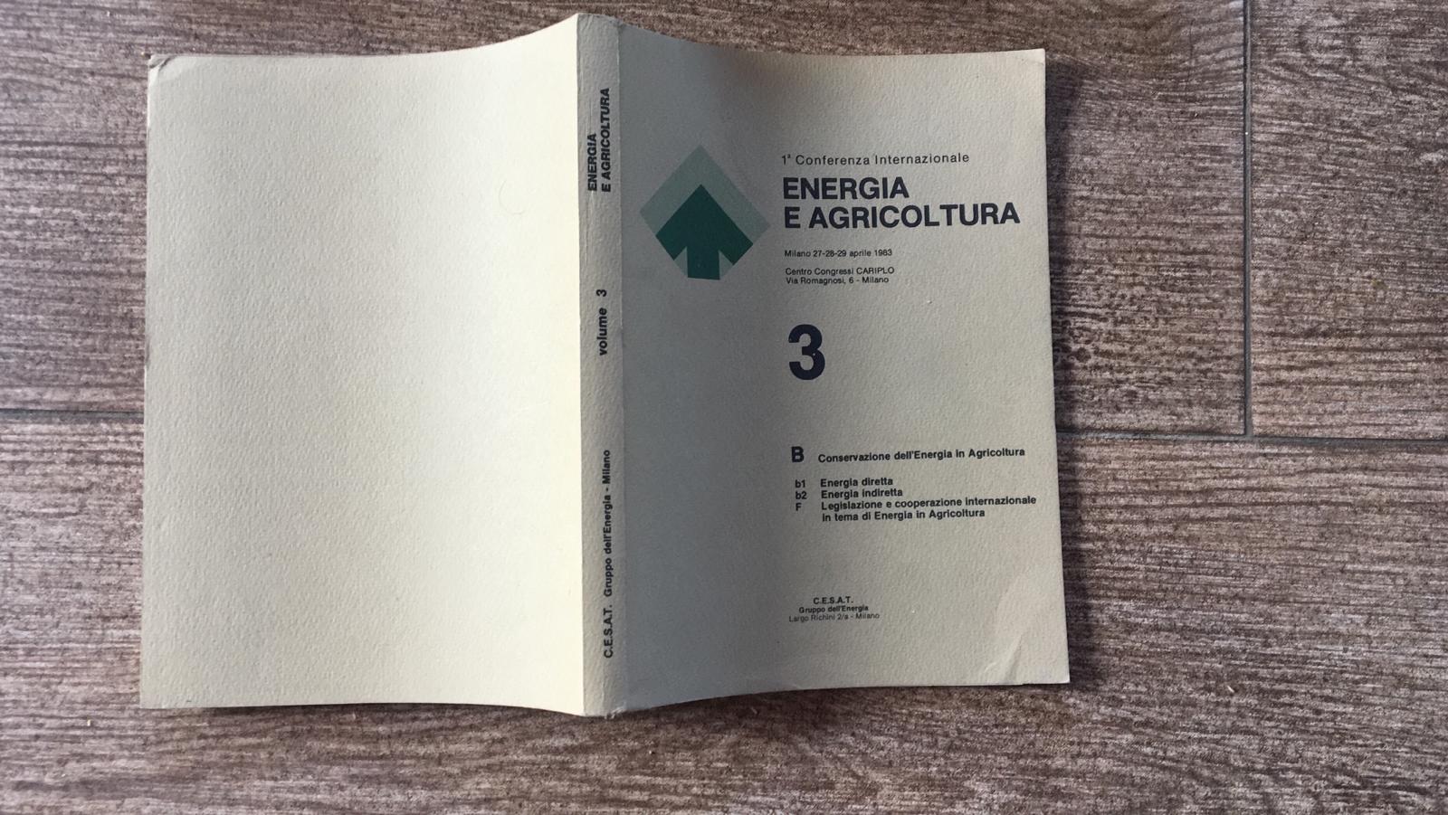 Energia e agricoltura volume 3 - copertina