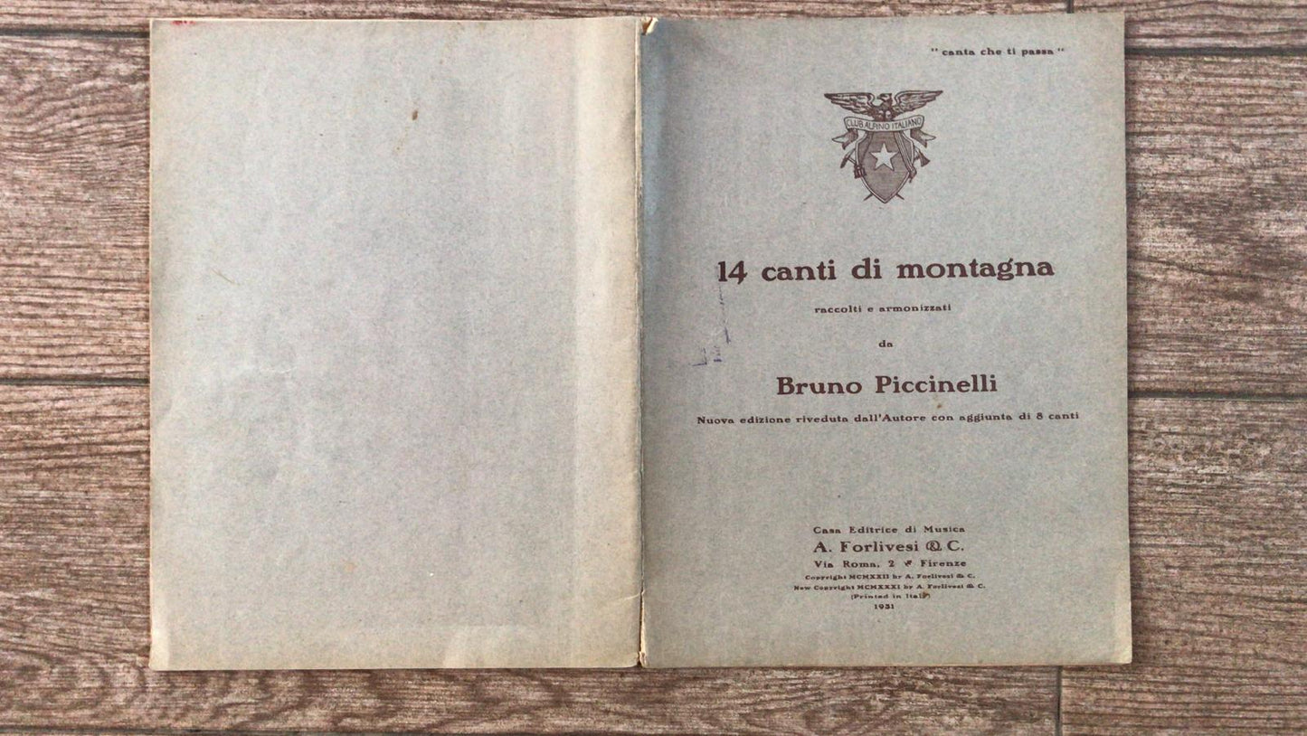 14 canti in montagna - copertina